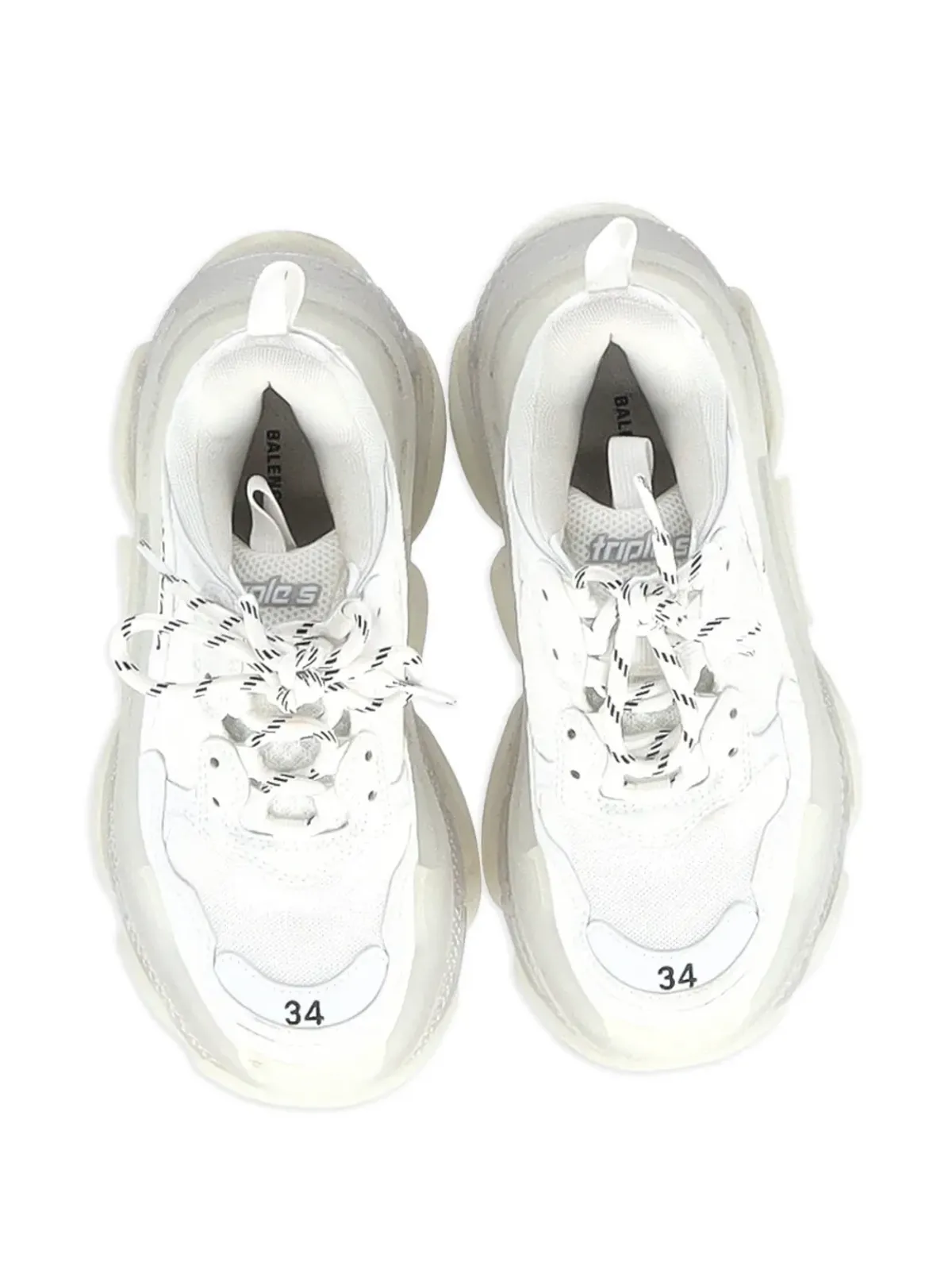 Balenciaga Pre-Owned トリプルSクリアスニーカー - White - 画像4