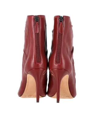 Alexandre Birman Susanna ポインテッド・ルッシュ アンクルブーツ - レッド - サムネイル3