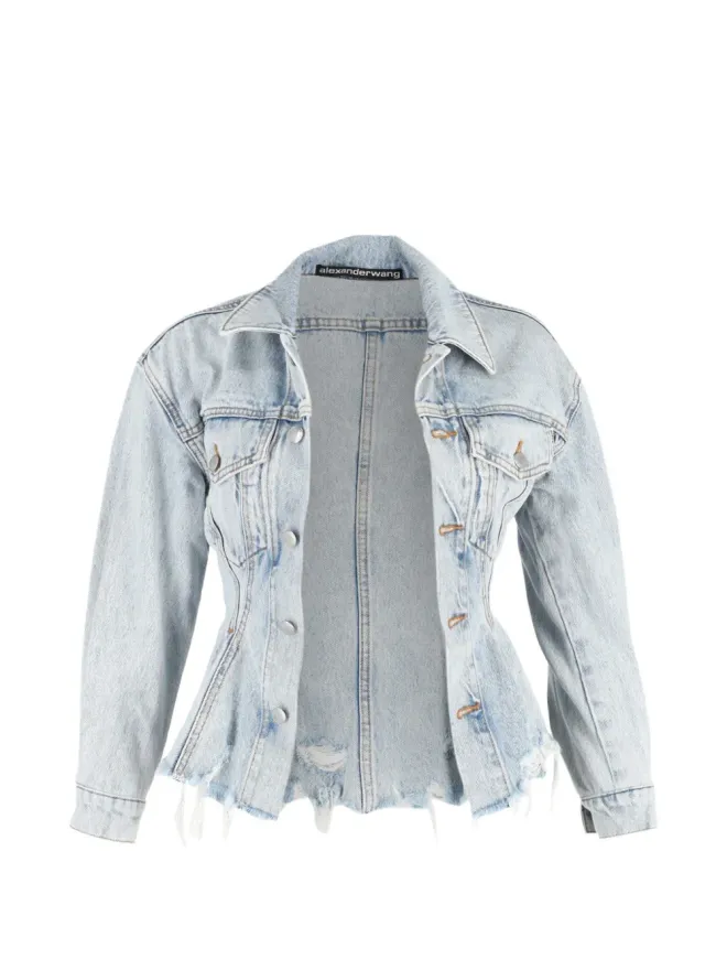 Pre-Owned Alexander Wang Pre-Owned Alexander Wang スカルプテッドデニムジャケットの商品画像