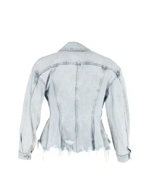 Pre-Owned Alexander Wang スカルプテッドデニムジャケット - サムネイル2