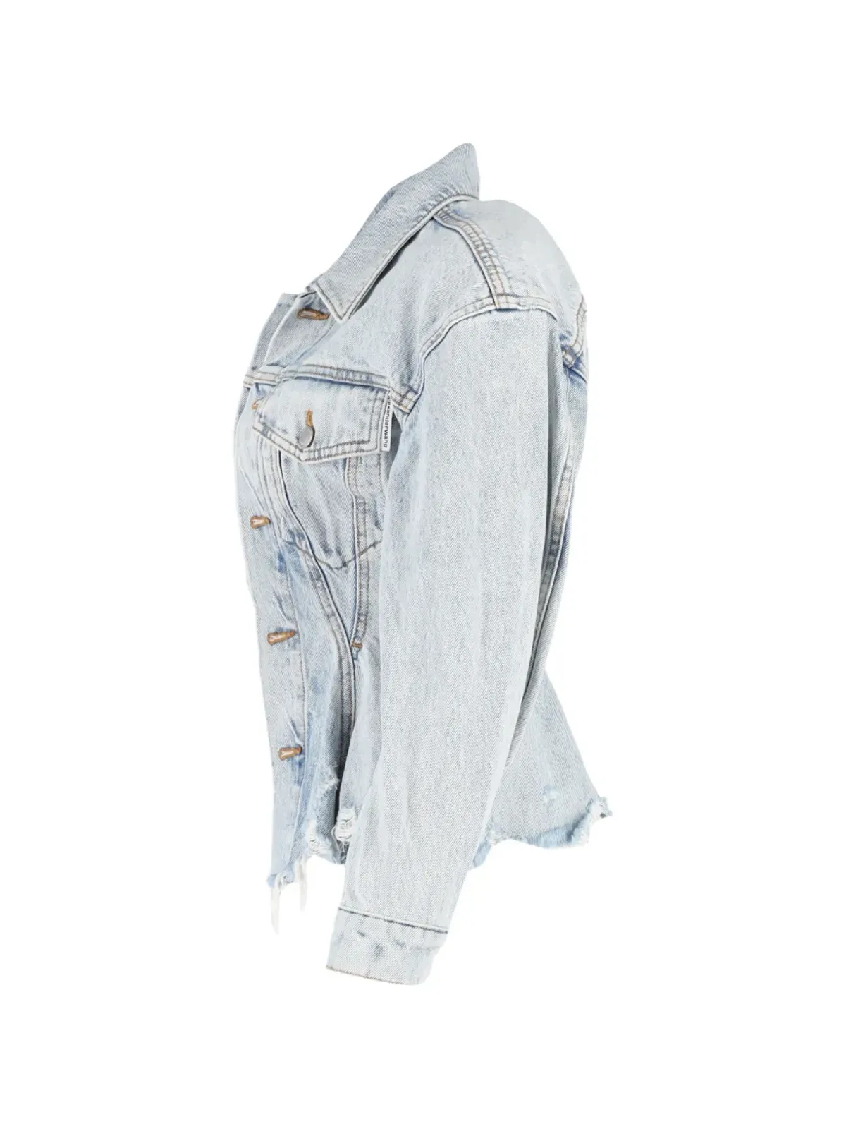 Pre-Owned Alexander Wang スカルプテッドデニムジャケット - 画像3