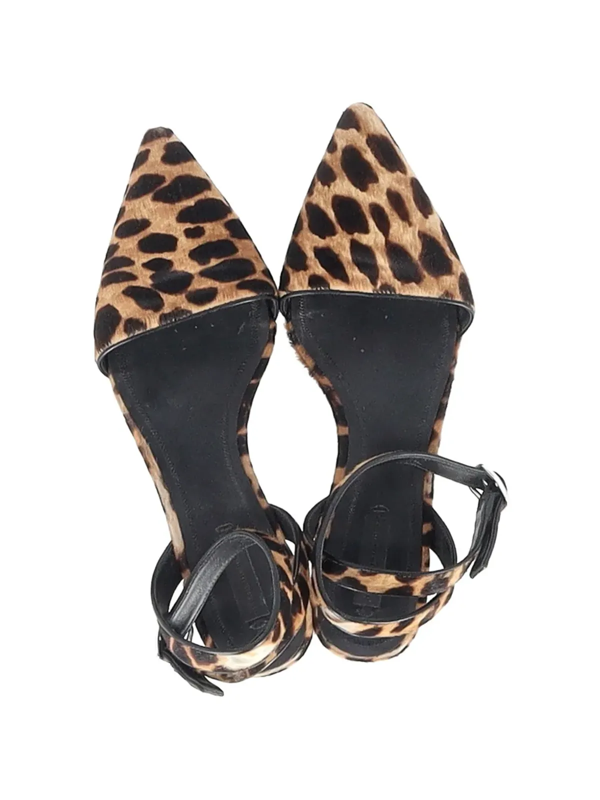 Alexander Wang ララ Leopard-print アンクルストラップ バレエフラット - 画像5