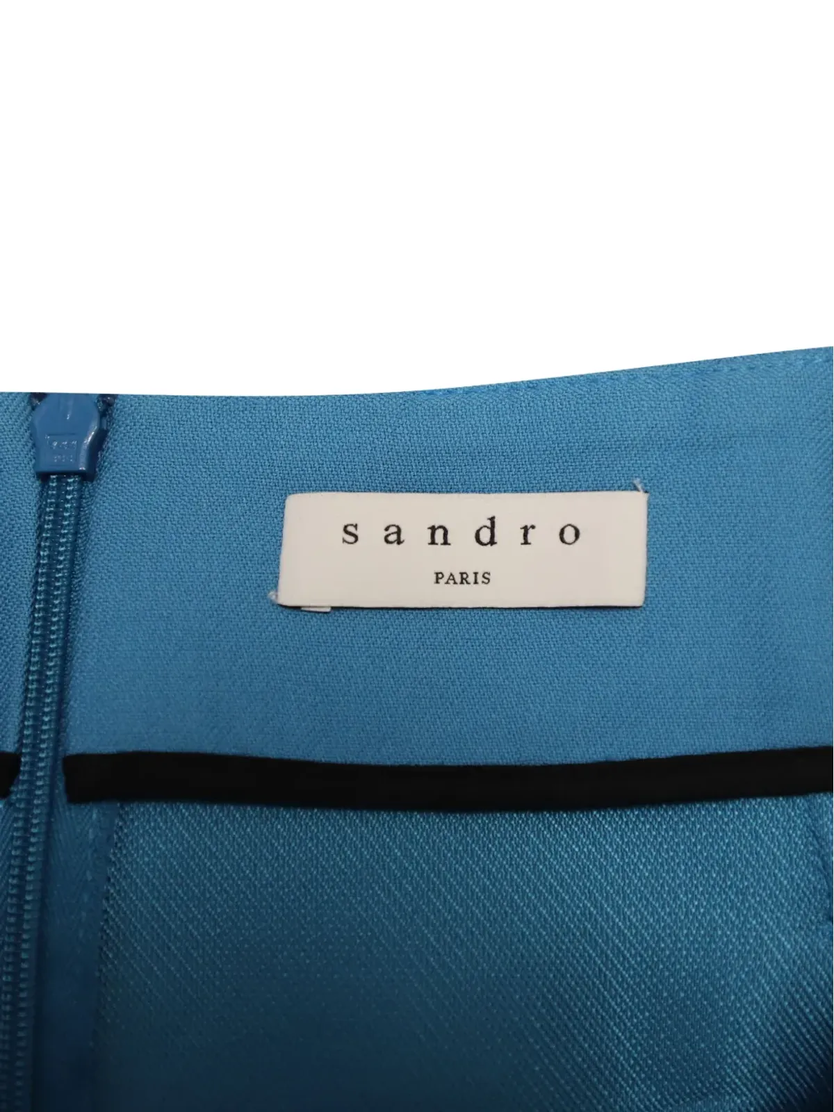 SANDRO ハイウエスト フラップポケット ミニスカート - Blue - 画像4