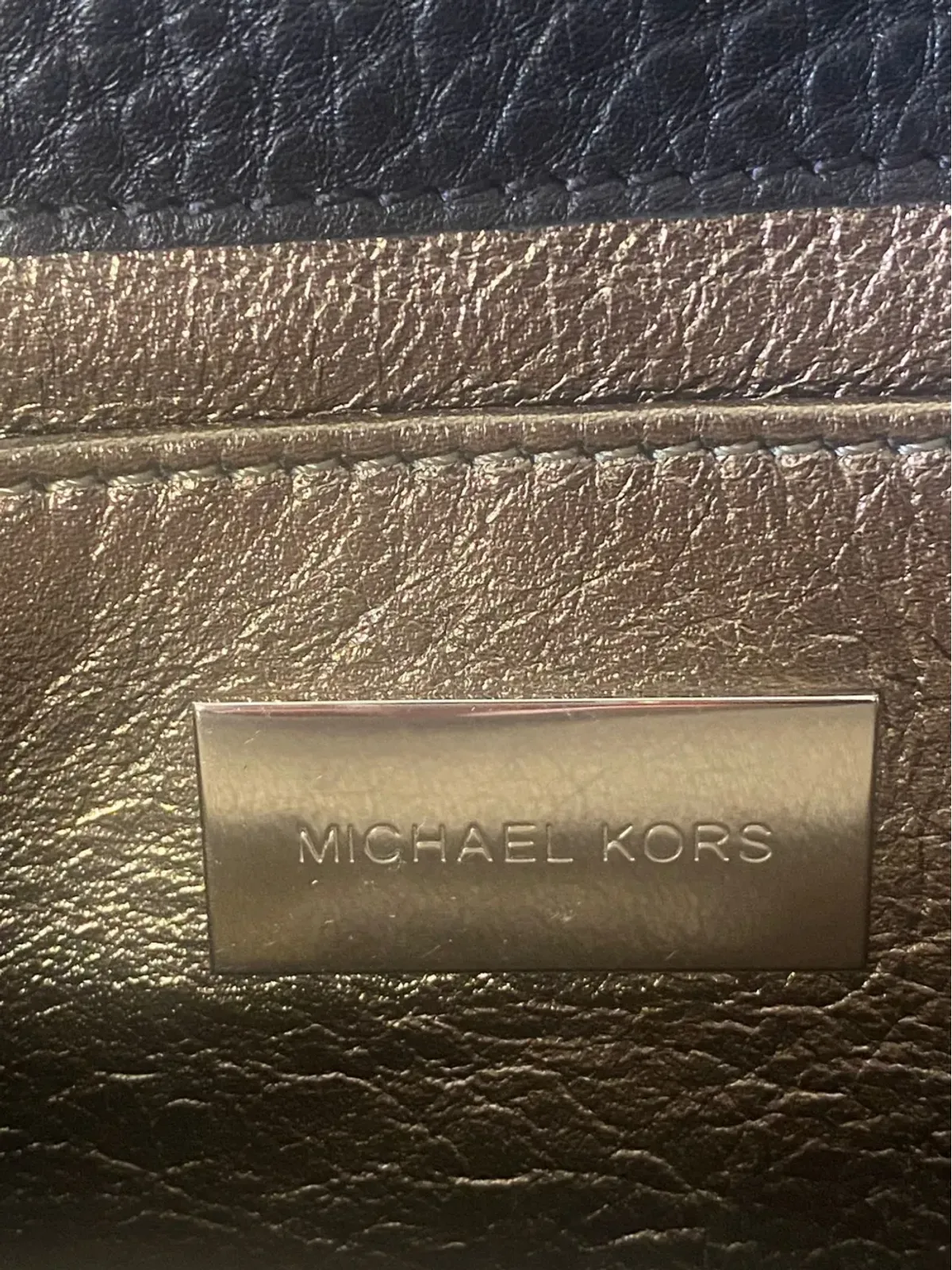 Michael Kors Vintage アニマルプリント ロゴディテール クラッチバッグ - 画像5