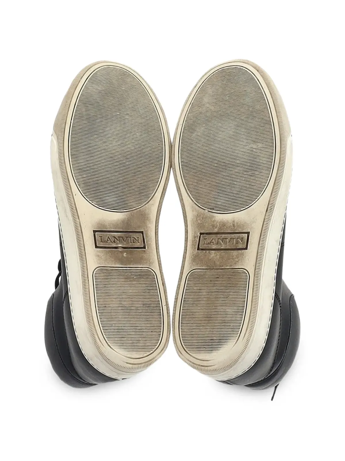 Lanvin Pre-Owned ミッドトップレザースニーカー - 画像5