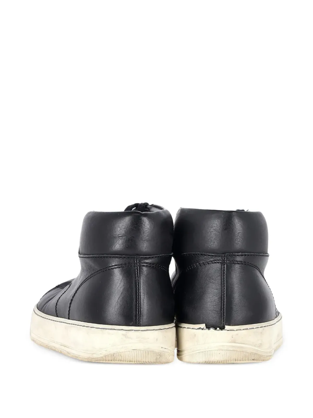 Lanvin Pre-Owned ミッドトップレザースニーカー - 画像2