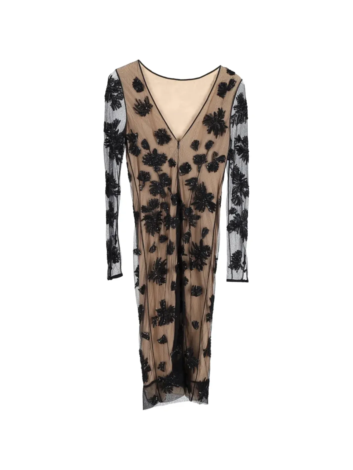 Jason Wu embellished sheer-sleeve dress - 画像2