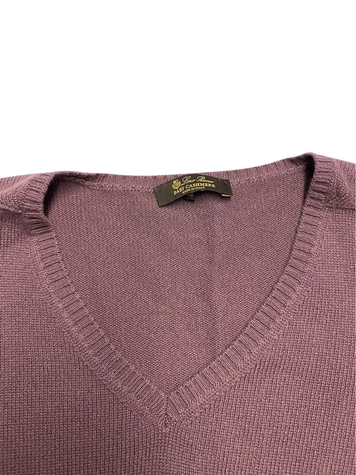 Loro Piana Vネック長袖セーター - Purple - 画像3