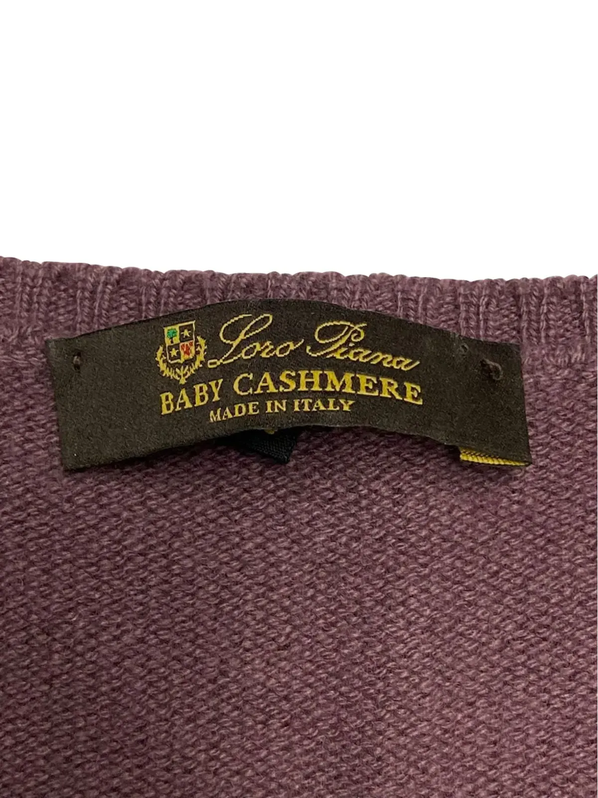 Loro Piana Vネック長袖セーター - Purple - 画像4