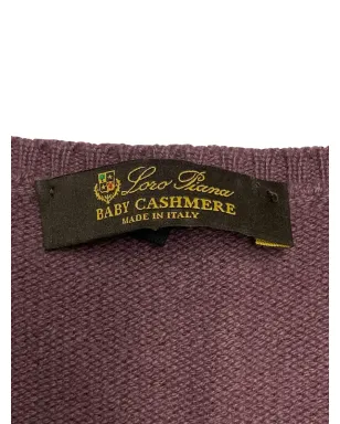 Loro Piana Vネック長袖セーター - Purple - サムネイル4