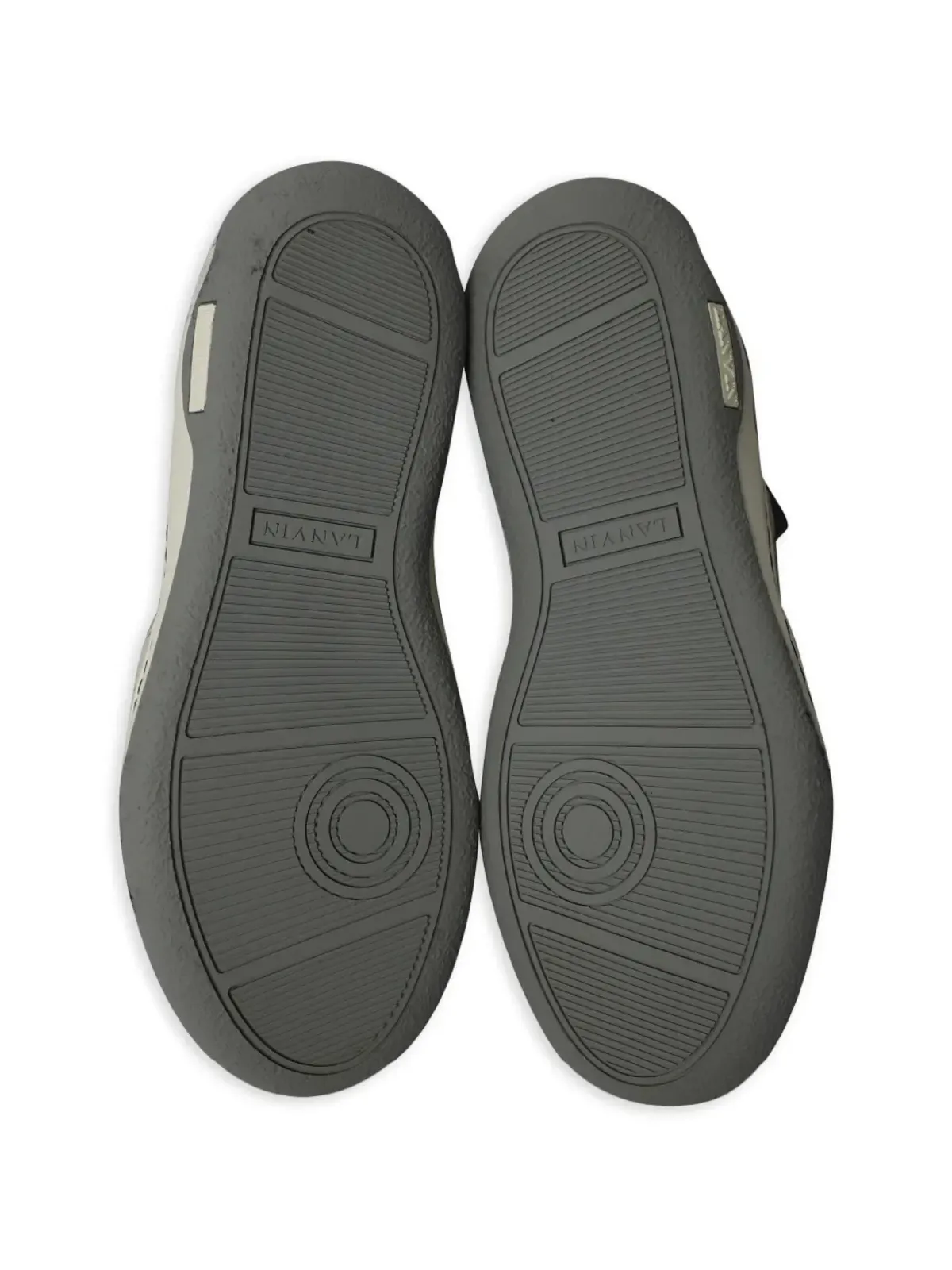 Lanvin Pre-Owned レースアップ ロゴディテール スニーカー - グレー - 画像5