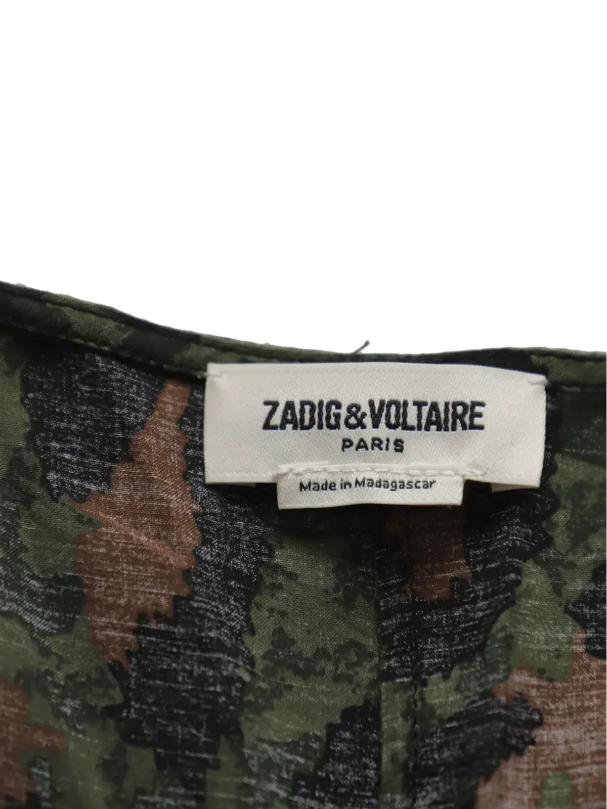 Zadig&Voltaire Rebelle レオパード柄アシンメトリーミディドレス - グリーン - 画像4