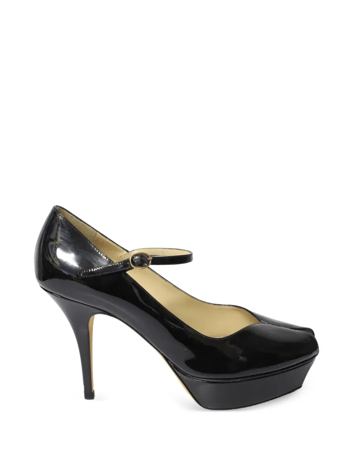 Saint Laurent Pre-Owned Mary Janeオープントゥパンプス - ブラック - 画像1