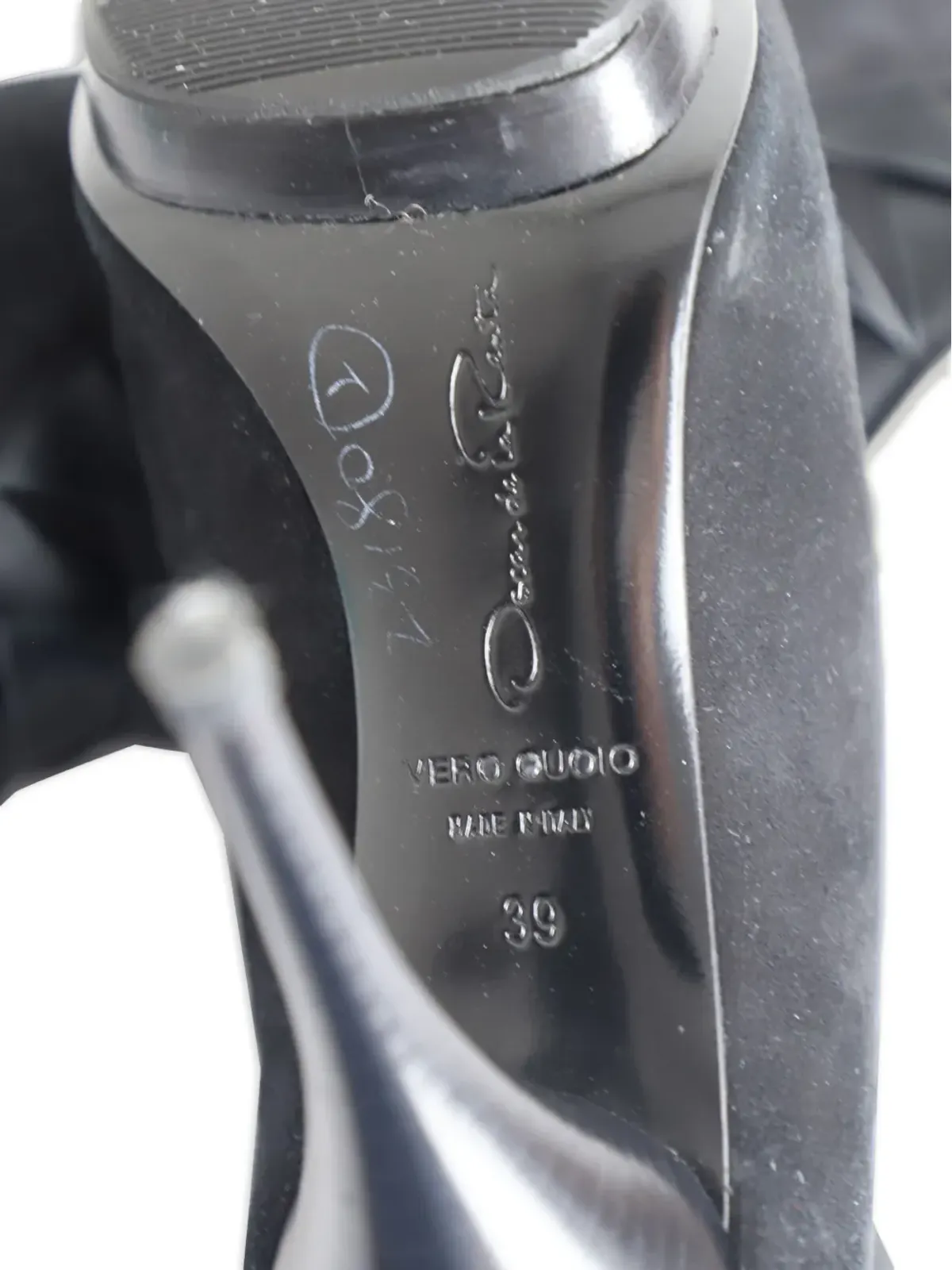 Oscar de la Renta Pre-Owned ピープトゥー・プラットフォームサンダル - ブラック - 画像5