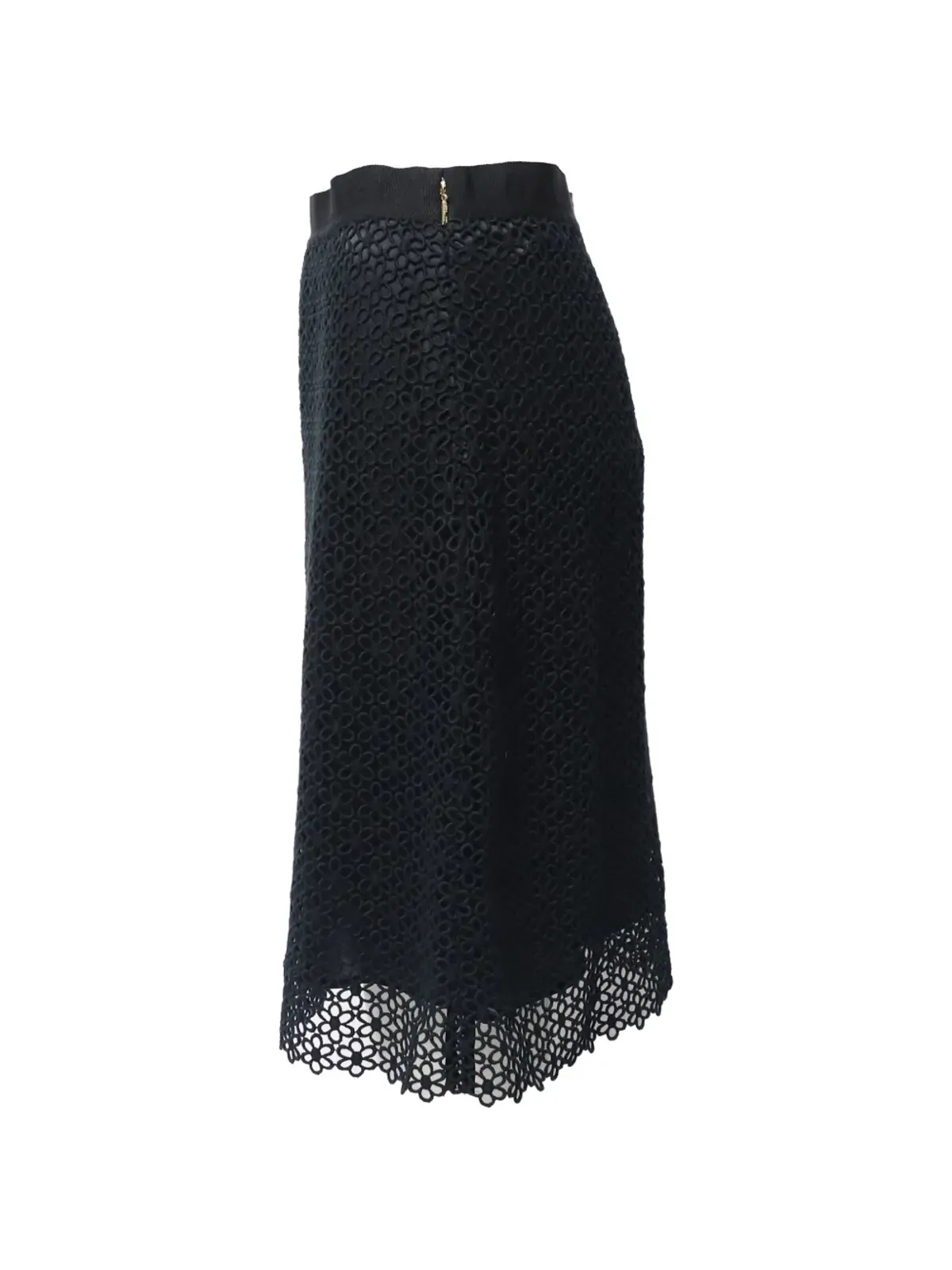 Carolina Herrera Vintage 花柄レース ミディスカート - 画像3