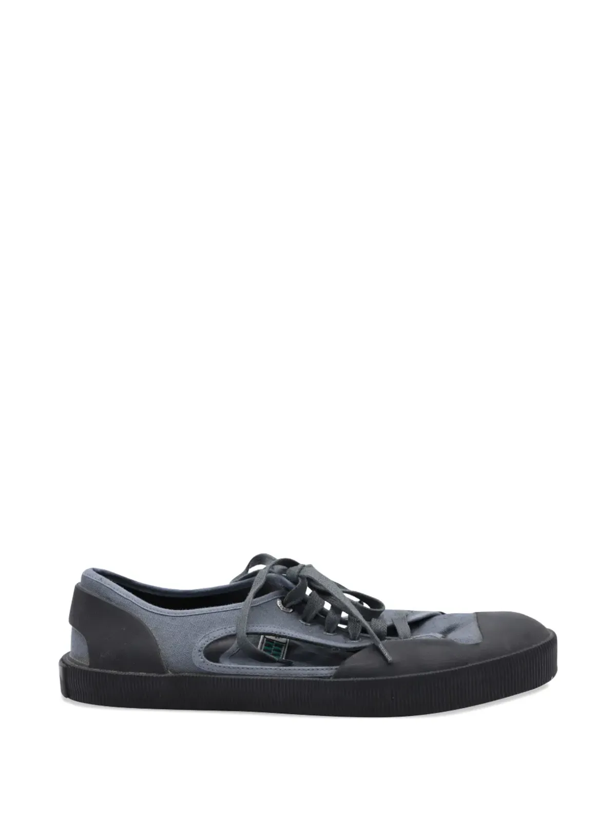 Lanvin Pre-Owned オープン ロー・トップ キャンバススニーカー - グレー - 画像1
