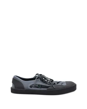 Lanvin Pre-Owned オープン ロー・トップ キャンバススニーカー - グレー - サムネイル1