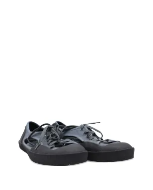 Lanvin Pre-Owned オープン ロー・トップ キャンバススニーカー - グレー - サムネイル2