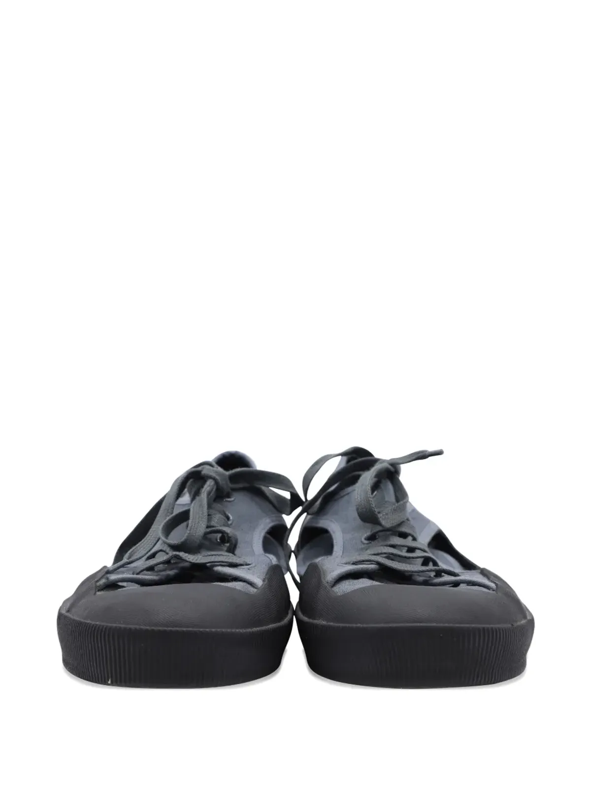Lanvin Pre-Owned オープン ロー・トップ キャンバススニーカー - グレー - 画像4