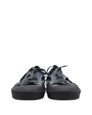 Lanvin Pre-Owned オープン ロー・トップ キャンバススニーカー - グレー - サムネイル4