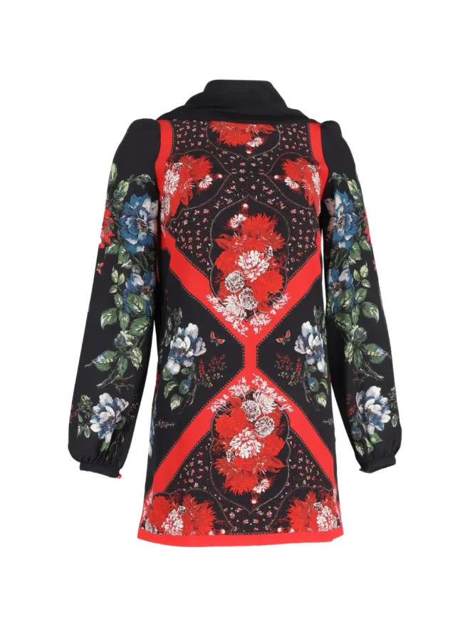 Alexander McQueen Pre-Owned Alexander McQueen Pre-Owned プリントスカーフミニドレスの商品画像