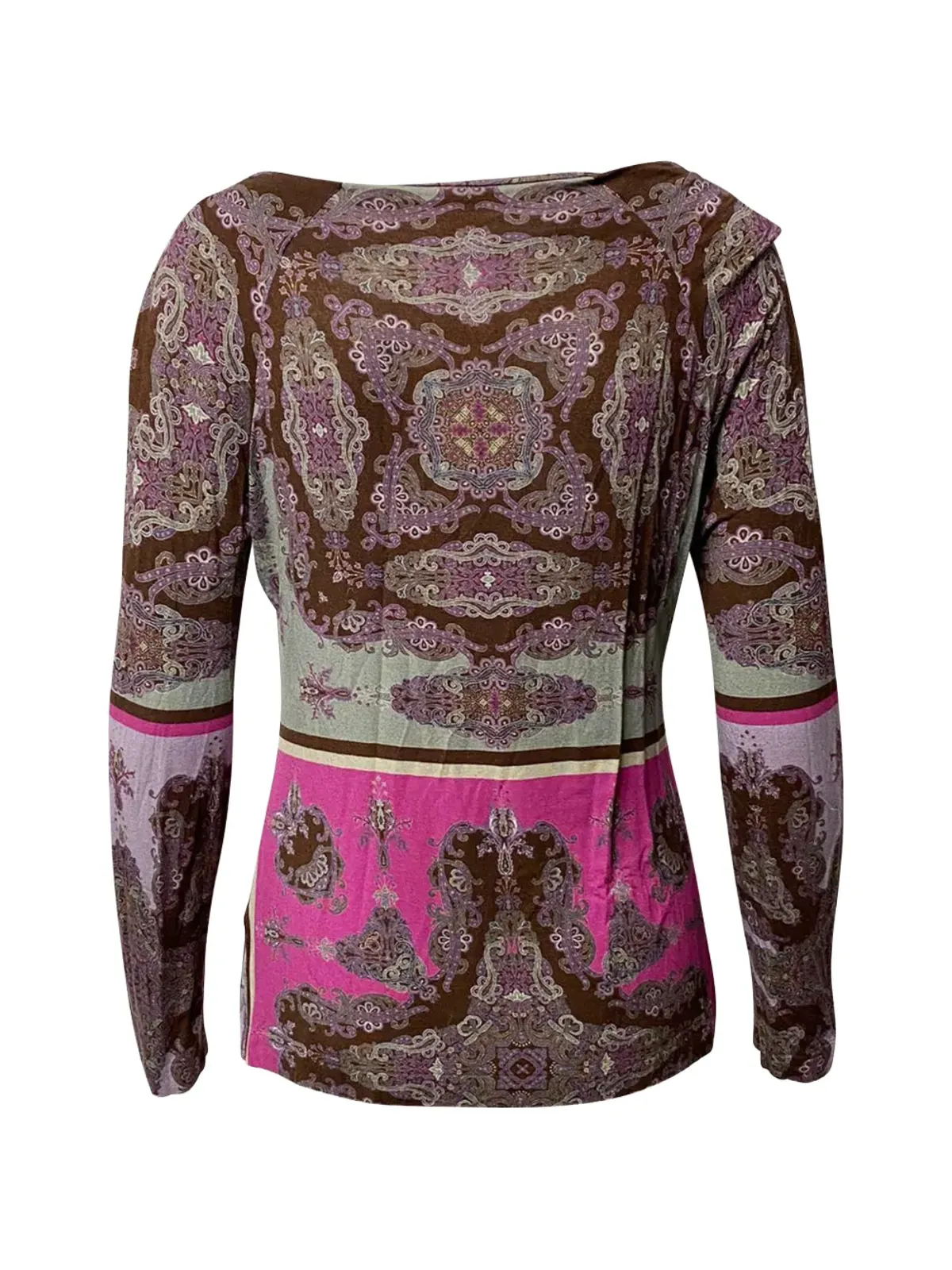 Etro Vintage ペイズリープリント ロングスリーブトップ - ブラウン - 画像2