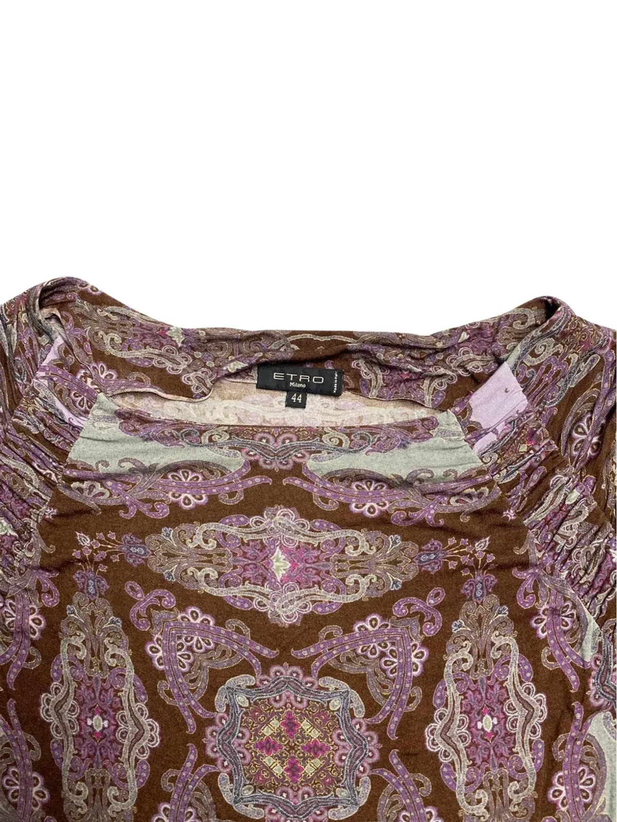 Etro Vintage ペイズリープリント ロングスリーブトップ - ブラウン - 画像3
