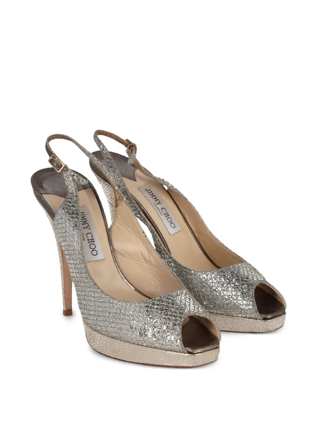 Jimmy Choo ビンテージ ノヴァ ピープトゥー サンダル - 画像2