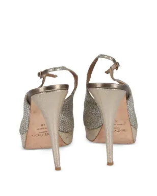 Jimmy Choo ビンテージ ノヴァ ピープトゥー サンダル - サムネイル3