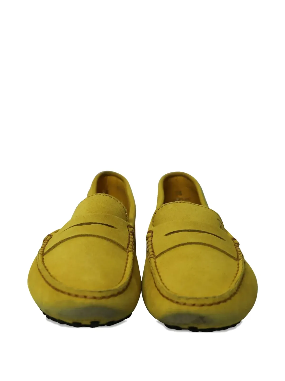Tod's Vintage City Gommino ペニーバー ローファー（イエロー） - 画像4