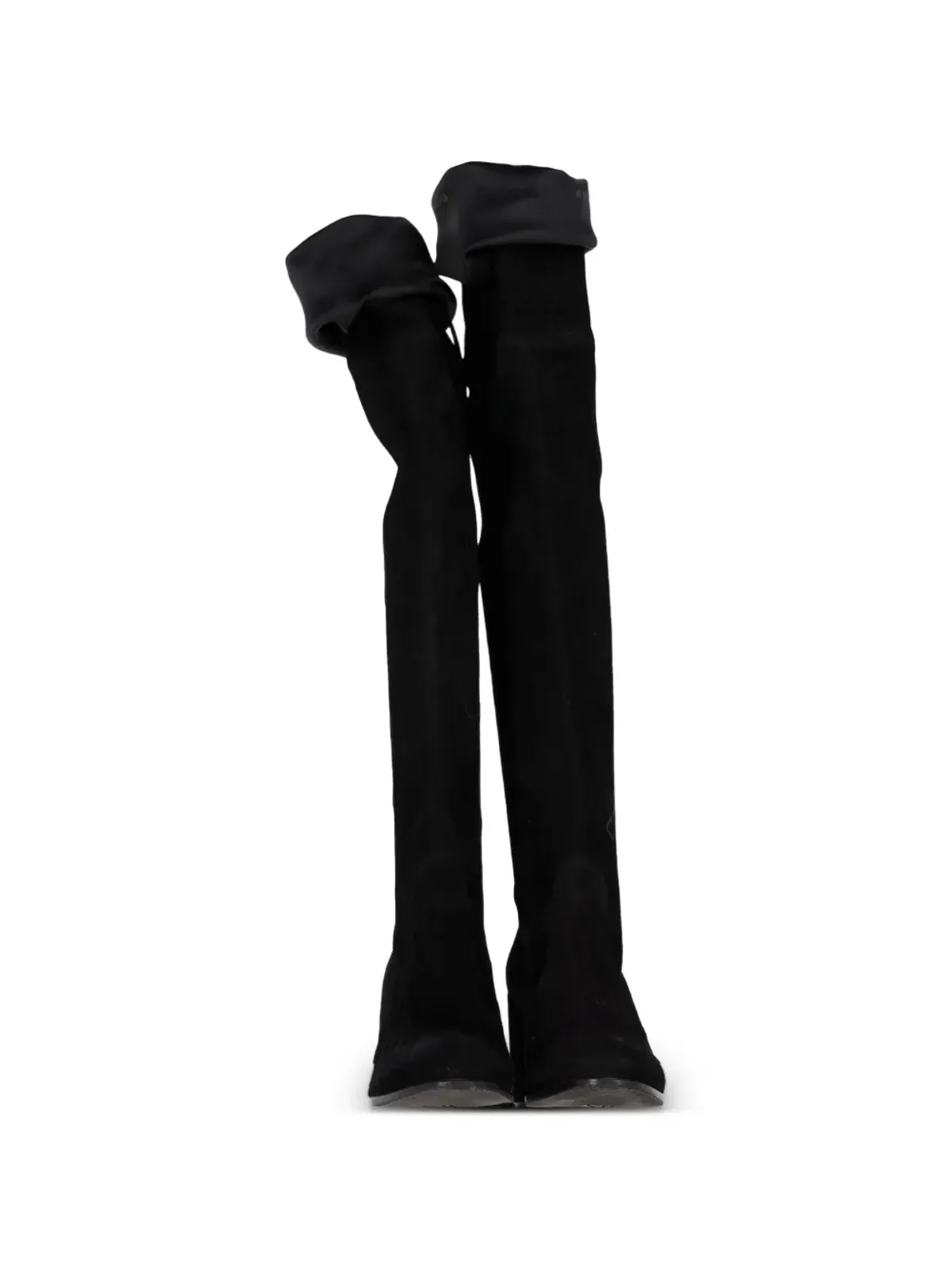 Stuart Weitzman レザー オーバー・ザ・ニー ブーツ - ブラック - 画像3