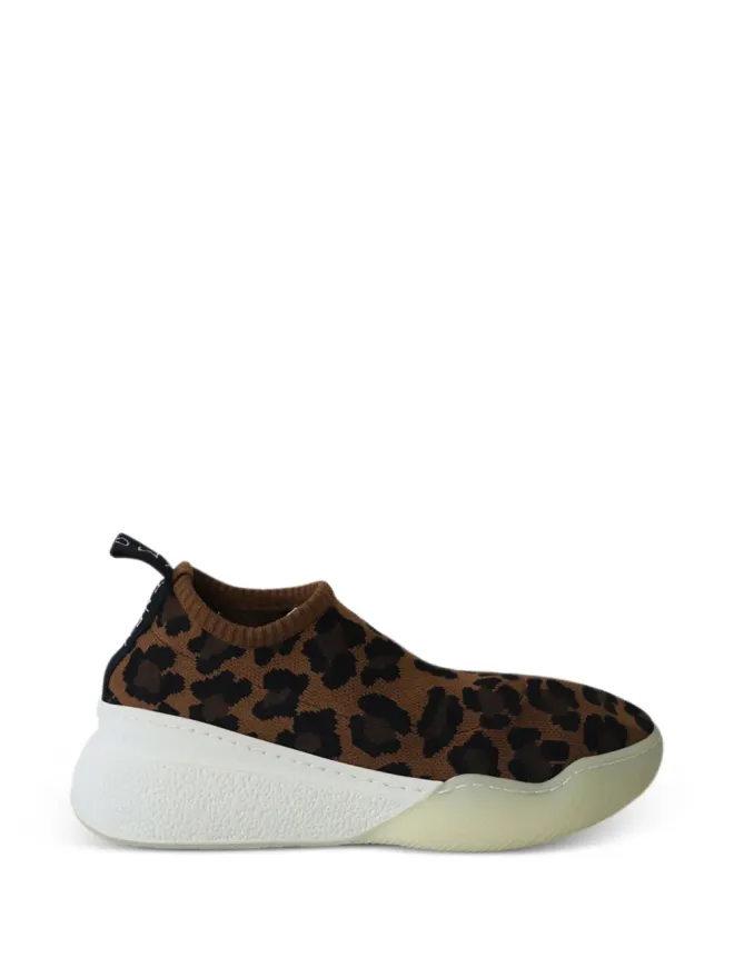 Stella McCartney Pre-Owned Stella McCartney Pre-Owned スリップオン レオパードプリント スニーカー - ブラウンの商品画像