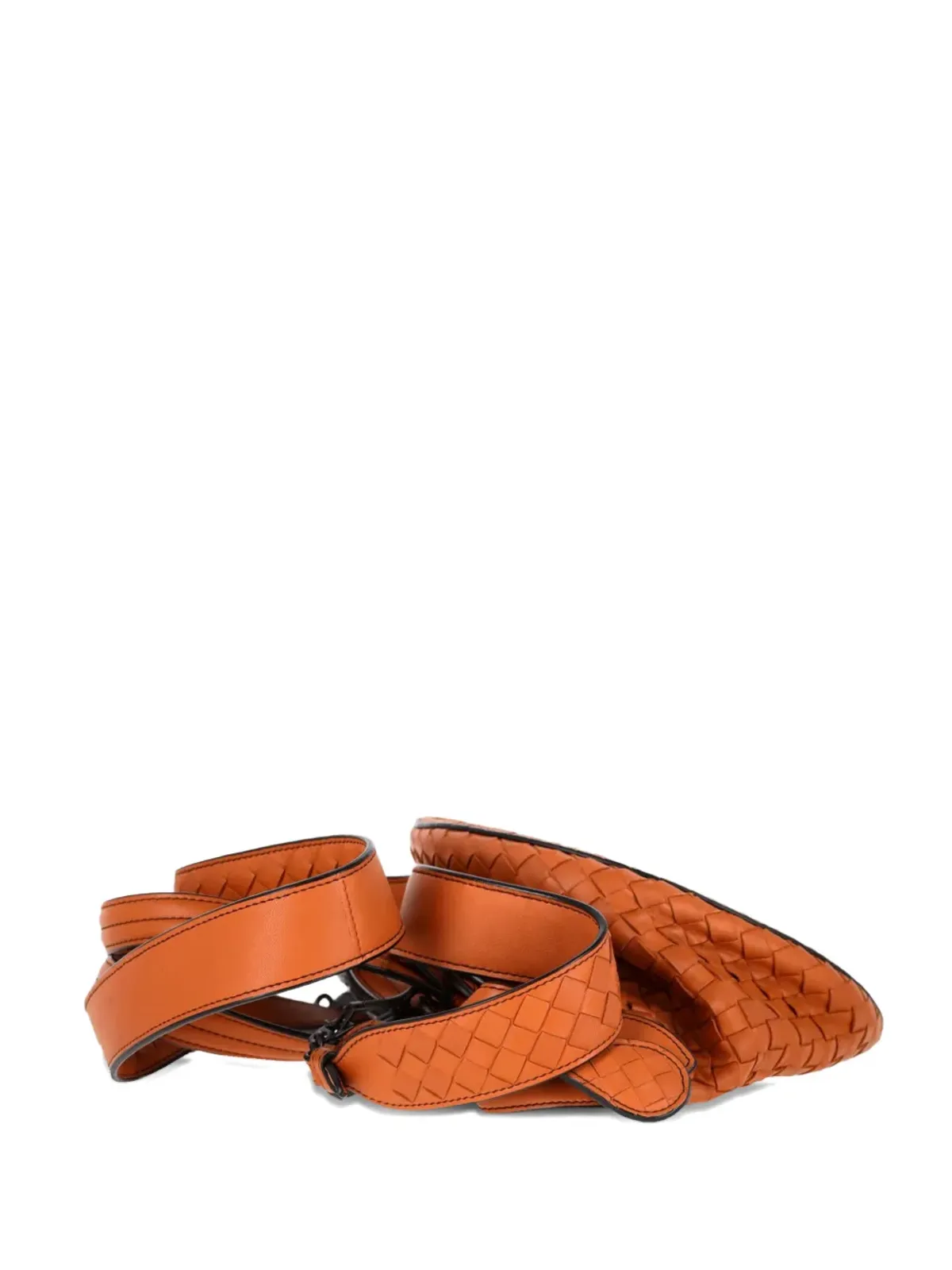 Bottega Veneta ビンテージ タンブーライントレッチャート ハンドバッグ - 画像2