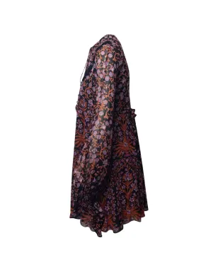 Giambattista Valli Vintage 花柄プリントミニドレス - Black - サムネイル1