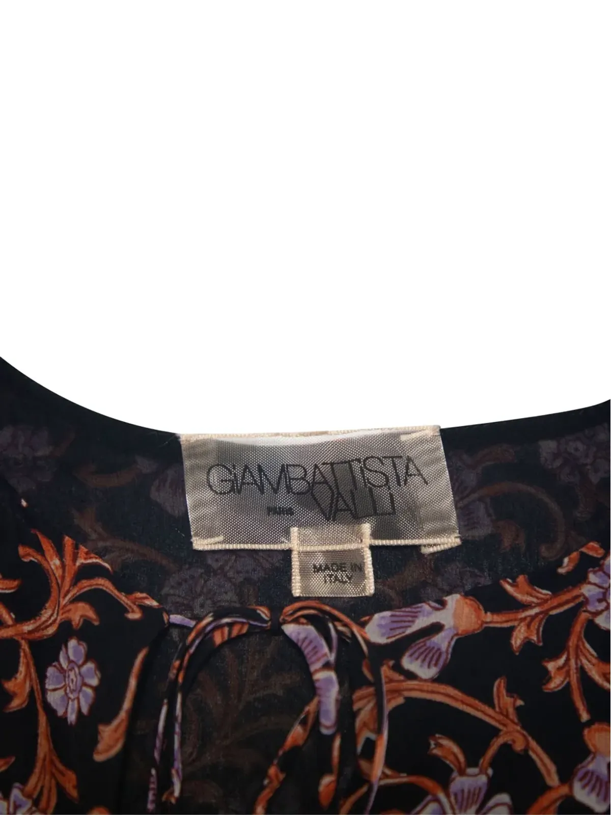 Giambattista Valli Vintage 花柄プリントミニドレス - Black - 画像5