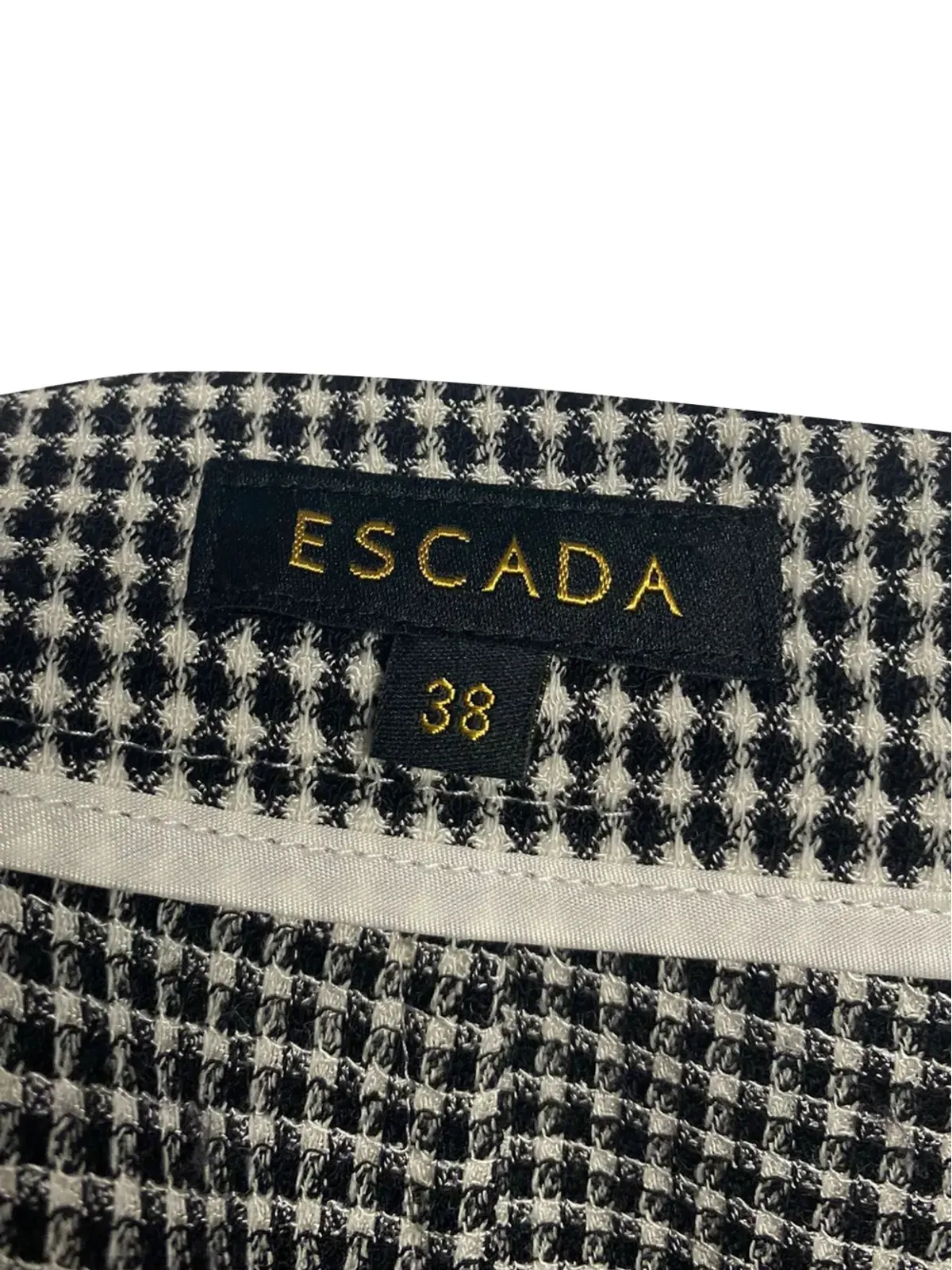 Escada Pre-Owned チェック柄スーツセット - 画像4