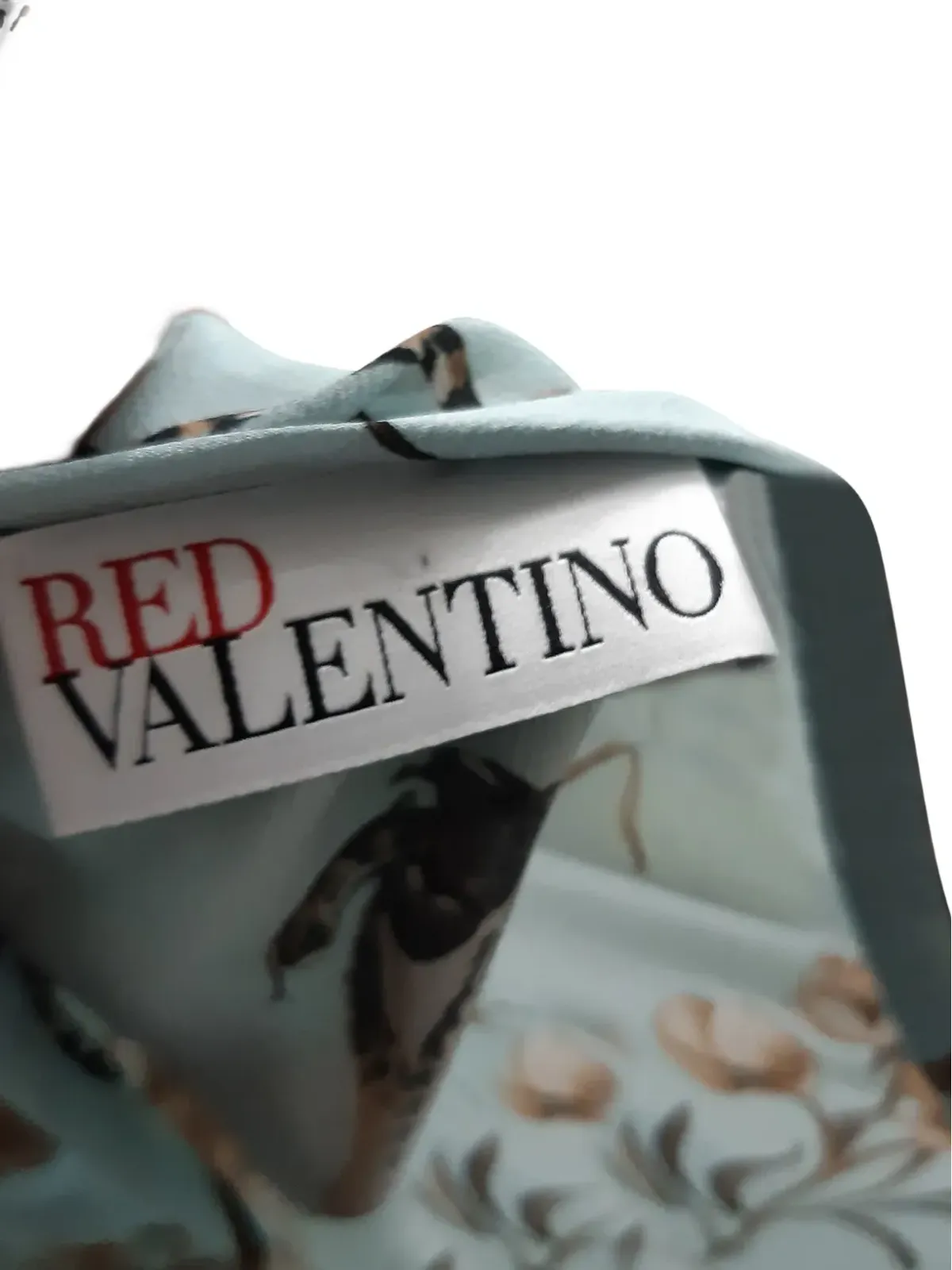 Red Valentino Vintage 鳥柄プリント リボン付きミニドレス - 画像3