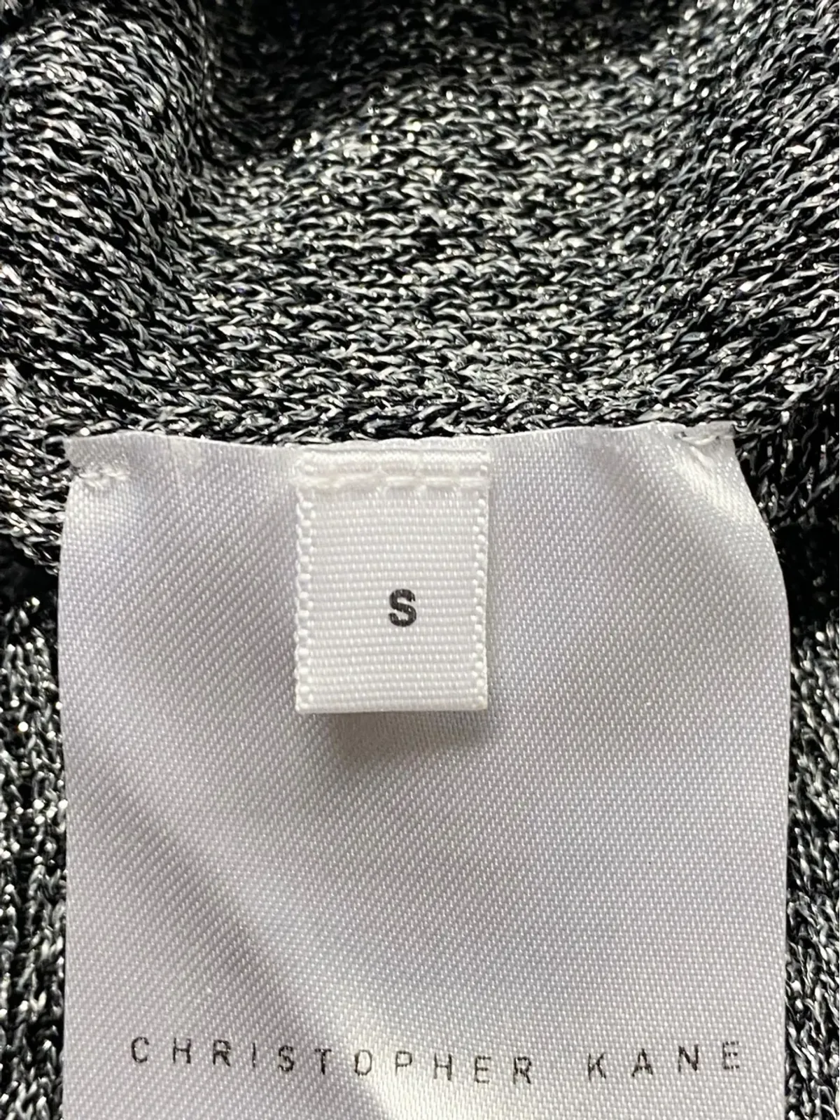 Christopher Kane 丸首オープンニットトップ - グレー - 画像3