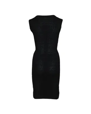 Alaïa ビンテージ ノースリーブ・ミニドレス（ブラック） - サムネイル2