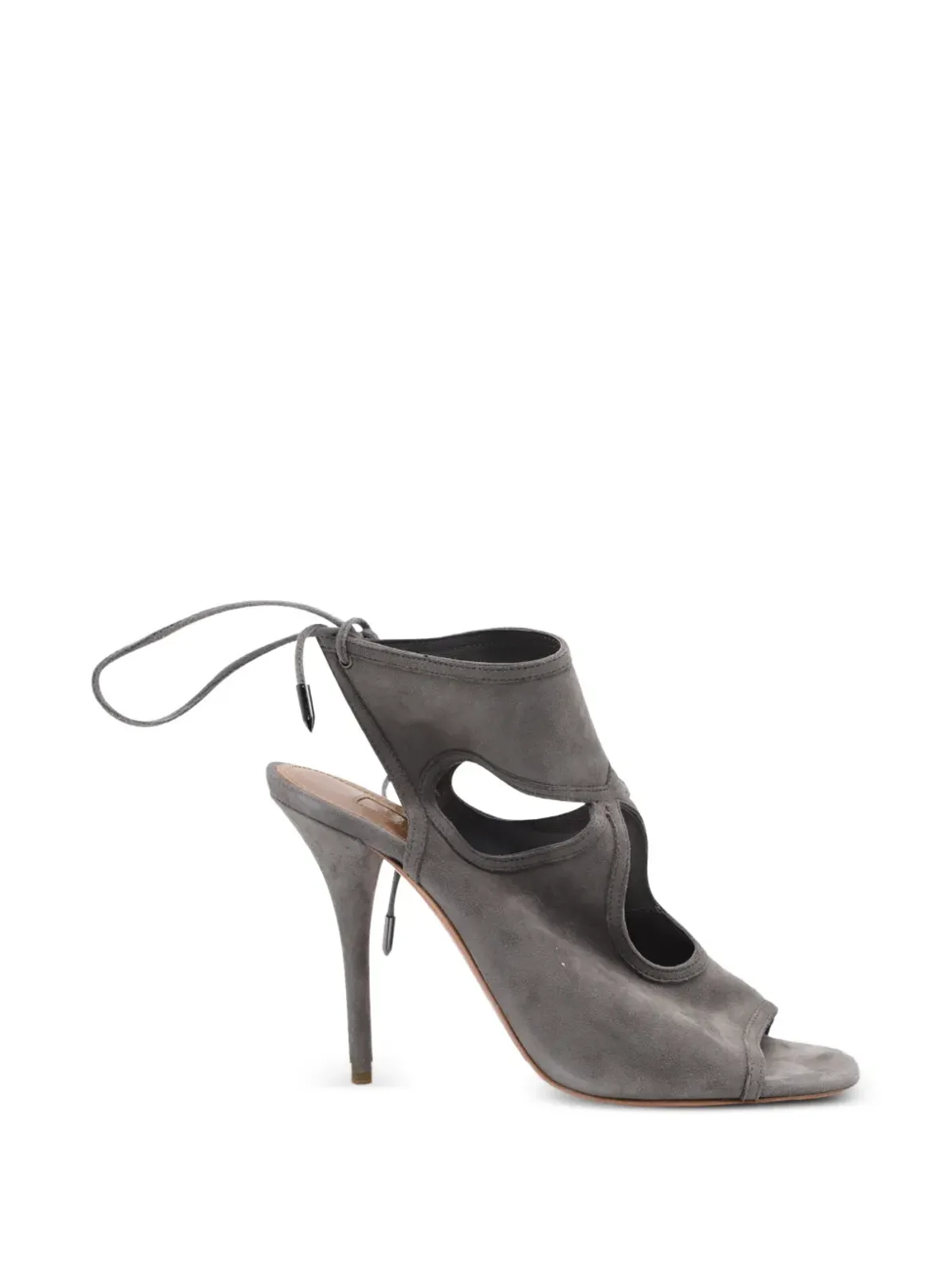 Aquazzura セクシー・シング・スエード・サンダル - グレー - 画像1