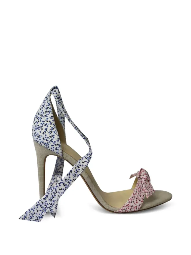 Alexandre Birman Alexandre Birman Clarita フローラルプリント ノットヒールの商品画像
