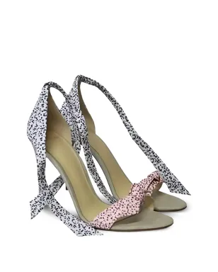 Alexandre Birman Clarita フローラルプリント ノットヒール - サムネイル2