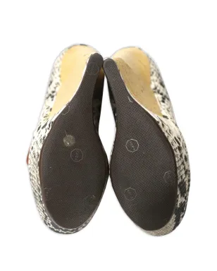 Lanvin Pre-Owned ペップトゥリボンウェッジサンダル - サムネイル5