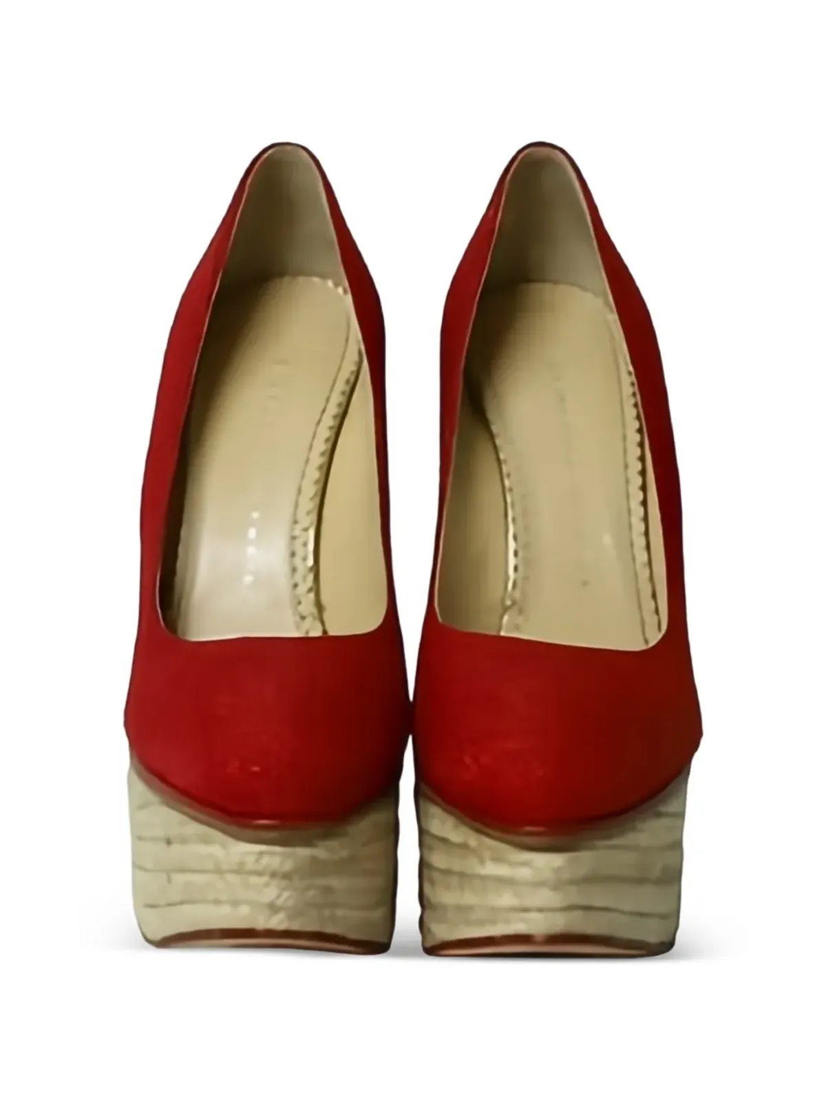 Charlotte Olympia カーメン プラットフォーム エスパドリーユ - レッド - 画像3
