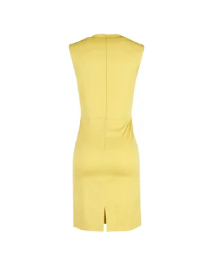 PUCCI ビンテージ くしゅくし ノースリーブ ミディドレス - Yellow - サムネイル2