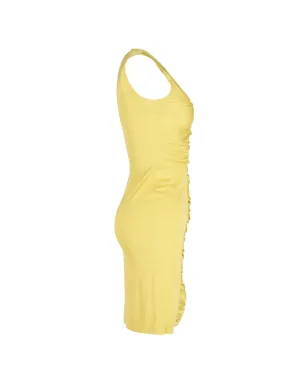 PUCCI ビンテージ くしゅくし ノースリーブ ミディドレス - Yellow - サムネイル3