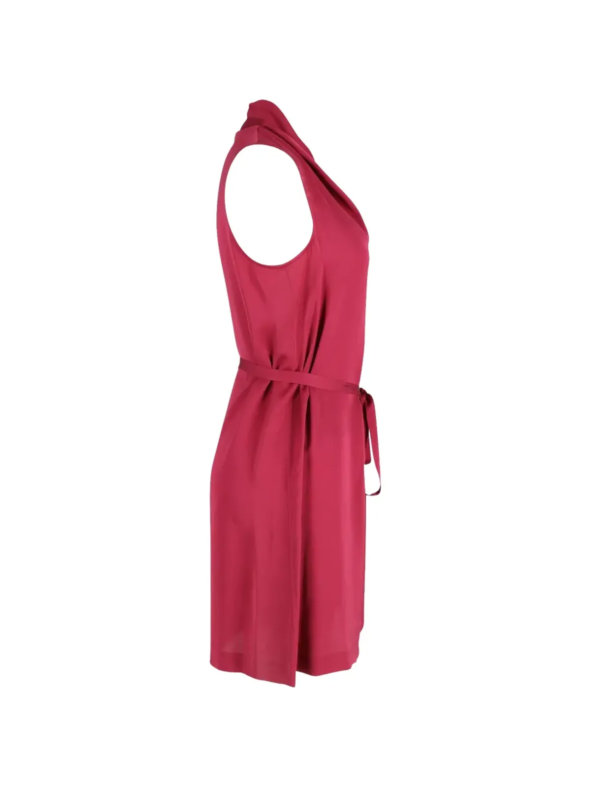 Theory belted sleeveless mini dress - Red - 画像3