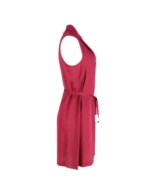 Theory belted sleeveless mini dress - Red - サムネイル3