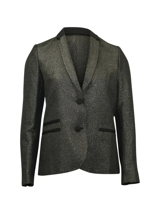 Zadig&Voltaire Zadig&Voltaire Vedax Dore メタリックブレザー - ブラックの商品画像