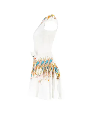 ZIMMERMANN Estelle 花柄プリント ベルト付きミニドレス - White - サムネイル2